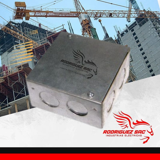 CAJA DE PASE CUADRADA 100X100X50 - INDUSTRIAS ELÉCTRICAS RODRIGUEZ SAC