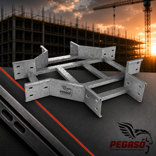 Cruz Horizontal para Bandeja Portacables Tipo Escalerilla Galvanizada